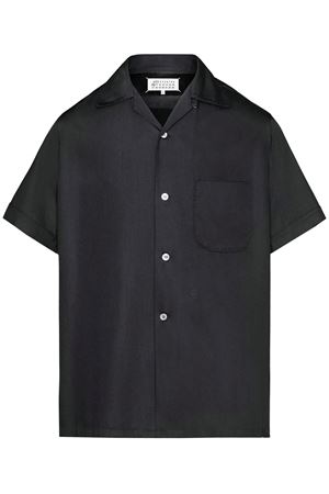Camicia in twill di rayon nero MAISON MARGIELA | S50DR0006S60495900